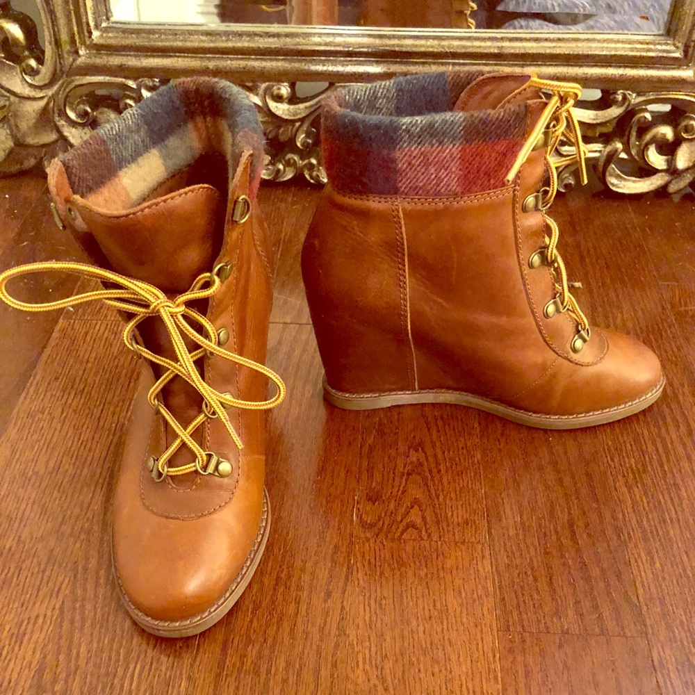 Johnston & Murphy Work Boot Wedge Shoes